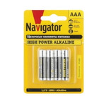 Элемент питания алкалиновый 94 751 NBT-NE-LR03-BP4 (блист.4шт) Navigator 94751, 1упак. 4шт