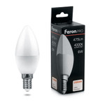 Лампа светодиодная Feron.PRO LB-1306 Свеча E14 6W 4000K OSRAM LED, 38045, 1шт