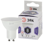 Лампочка светодиодная ЭРА STD LED MR16-8W-860-GU10 GU10 8Вт софит холодный дневной свет, 1шт