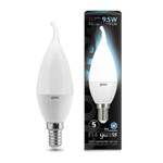 Лампа светодиодная Led Candle tailed E14 9.5Вт 4100К Gauss 104101210, 1шт