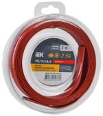 Трубка термоусадочная ТТУ нг-LS 10⁄5 красн. (уп.2м) IEK UDR12-010-005-002-K04-T, 1УП.2 м