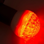 Лампа шар Е27 9 LED Ø50мм красная, 1шт