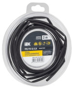 Трубка термоусадочная ТТУ нг-LS 3⁄1.5 черн. (уп.2м) IEK UDR12-003-D15-002-K02-T, 1УП.2 м
