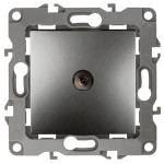 12-3101-12 ЭРА Розетка TV одиночная, IP20, Эра12, графит, 1шт