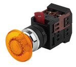 Кнопка ЭРА BBG30-AEA-K05E AEА-22 Грибок желтый d22мм 1з+1р, 1шт