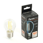 Лампа светодиодная, 1000LM 6W 175-265V E27 6400K G45 прозрачная, LB-1706, 1шт