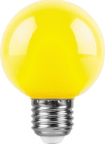 Лампа светодиодная,  (3W) 230V E27 желтый, LB-371, 1шт