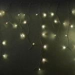 Гирлянда светодиодная Бахрома (Айсикл), 5,6x0,9м, 240 LED ТЕПЛЫЙ БЕЛЫЙ, белый КАУЧУК 3,3мм, IP67, эффект мерцания, 230В NEON-NIGHT (нужен шнур питания 315-001), 1шт
