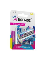 Элемент питания алкалиновый AA/LR6 BP-6 (блист.6шт) КОСМОС KOCLR6BL6, 1УП.6 шт
