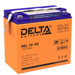 Аккумулятор GEL 12В 55А.ч Delta GEL 12-55, 1шт