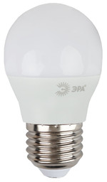 Лампочка светодиодная ЭРА STD LED P45-9W-840-E27 E27 / Е27 9Вт шар нейтральный белый свет, 1шт