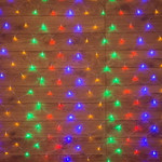 Гирлянда Сеть 1,5х1,5м, прозрачный ПВХ, 150 LED Мультиколор, 1шт