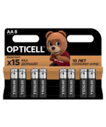 Элемент питания алкалиновый AA/LR6 (блист. 8шт) Basic Opticell 5051008, 1УП.8 шт