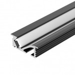 Профиль SL-BEVEL-W21-F-2000 ANOD BLACK (Arlight, Алюминий), 2м
