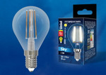 Led-g45-9w/3000k/e14/cl pls02wh лампа светодиодная. форма “шар”, прозрачная. серия sky. теплый белый свет (3000К). Картон. ТМ Uniel., 1шт