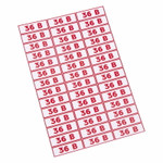 Наклейка знак электробезопасности “ 36 В”10*30 мм Rexant ( 42 шт на листе), 210шт