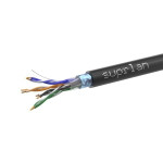 Кабель витая пара F/UTP кат.5E 4х2х24AWG solid Cu PE Out. Median 305м (м) SUPRLAN 01-1034-1, 1м