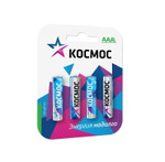 Элемент питания алкалиновый AAA/LR03 BP-4 (блист.4шт) КОСМОС KOCLR034BL_classic, 1упак. 4шт