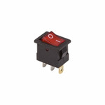 Выключатель клавишный 12V 15А (3с) ON-OFF красный с подсветкой Mini (RWB-206-1, SC-768) REXANT, 10шт