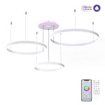 Citilux Дуэт Смарт CL719A700 RGB Умная подвесная люстра Белая, 1шт