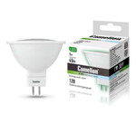 Лампа светодиодная LED5-MR16/845/GU5.3 5Вт 4500К бел. GU5.3 385лм 12В Camelion 12026, 1шт