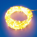Uld-s10000-1000/dta/rc warm white ip44 dew гирлянда светодиодная “роса”, 100м. 1000 светодиодов. теплый белый свет. пульт ду (в/к). Провод прозрачный. ТМ Uniel, 1шт