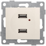 Розетка USB 2-м СП Bravo механизм беж. GUSI С10USB2-003, 1шт