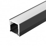 Профиль SL-SLIM20-H20-2000 BLACK (Arlight, Алюминий), 2м
