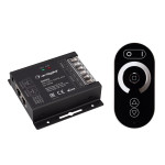 Диммер ARL-OVAL-DIM Black (12-24V, 3x10A, ПДУ Овал, RF, RJ45), 1шт