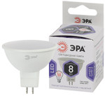 Лампочка светодиодная ЭРА STD LED MR16-8W-860-GU5.3 GU5.3 8Вт софит холодный дневной свет, 1шт