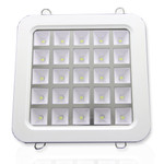 Светодиодная панель SPN-25W ( 25W, квадрат, 25 блоков, 212x212x37mm) (теплый белый 3000K), 1шт