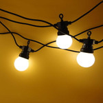 Уличная гирлянда Лофт 10м, черный каучук, 20 матовых ламп х 5 LED, влагостойкая IP44, 1шт