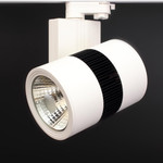 Светодиодный светильник трековый 4L-50WB (220V, 50W, бело-черный корпус, трехфазный) (дневной белый 4000K), 1шт