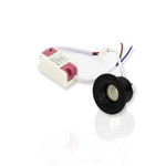Светодиодный светильник Spotlight AR-CR-3W (3W, 220V, круг, корпус черный) (теплый белый 3000K), 1шт