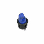 Выключатель клавишный круглый 250V 6А (3с) ON-OFF синий REXANT (перепак. из 12в), 10шт