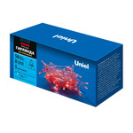 Uld-s0500-050/dta red ip20 гирлянда светодиодная, 5м. 50 светодиодов. красный свет. провод прозрачный. тм uniel, 1шт