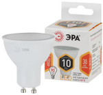 Лампочка светодиодная ЭРА STD LED MR16-10W-827-GU10 GU10 10 Вт софит теплый белый свет, 1шт