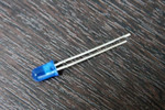 Светодиод 5mm Blue F5 blue, 1000шт