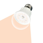 Led-a60-10w/spfr/e27/cl plp01wh лампа светодиодная для растений. форма “a”, прозрачная колба. картон. тм uniel, 1шт