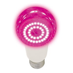 Led-a60-15w/spsb/e27/cl plp30wh лампа светодиодная для растений. форма “a”, прозрачная. спектр для рассады и цветения. картон. тм uniel, 1шт