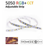 Светодиодная лента 60LED5050 RGB +CCT-V12  RGB &amp;CCT 2700K-6500K  22-26Lm  DC12V Premium class (RGB), 5м