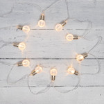 Гирлянда светодиодная Лампочки 10 LED, 1.5 м, прозрачный ПВХ, теплый белый цвет свечения, 2 х АА (батарейки не в комплекте) NEON-NIGHT, 1шт