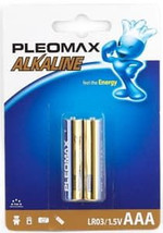 Алкалиновая батарейка Pleomax LR03-2BL, 2шт