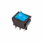 Переключатель клавишный 250V 15А (6с) ON-ON синий с подсветкой (RWB-506, SC-767) REXANT, 10шт