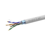 Кабель витая пара F/UTP кат.5E 4х2х24AWG solid Cu PVC In. Median 305м (м) SUPRLAN 01-1033-1, 1м