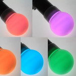 Лампа шар Е27 9 LED Ø50мм RGB, 1шт