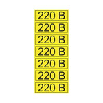 Наклейка знак электробезопасности «220 В» 35х100 мм REXANT 70шт., 70шт