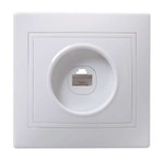 Розетка компьютерная 1-м СП Кварта РК10-ККм IP20 крем. IEK EKK10-K33-DM, 1шт