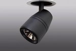 Встраиваемый поворотный светодиодный светильник Track-111 (220V, черный корпус, 35W) (теплый белый 3000K), 1шт