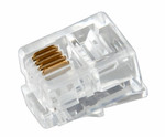 Разъем телефонный UTP, RJ-14 (6P4C), CAT 3 REXANT, 100шт